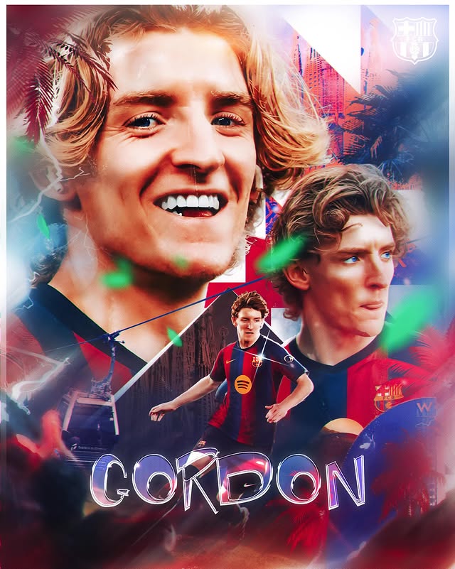Anthony Gordon — Poster joueur — FC Barcelone